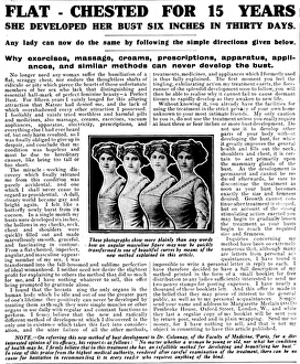 Bust Enhancement Advertisement, 1916 Bust Enhancement Advertisement, 1916