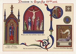 Buttress decoration, crucifixion scene Buttress decoration, crucifixion scene