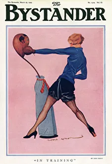 Bystander cover 1929 - In Training - Boxing woman Bystander cover 1929 - In Training - Boxing woman