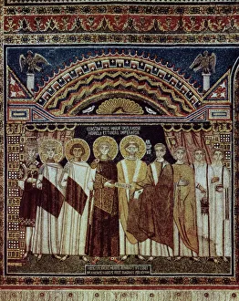 Byzantine Emperor Constantine IV (652-658) and his retinue Byzantine Emperor Constantine IV (652-658) and his retinue