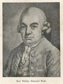 Classical Composer Prints: C P E Bach (Anon)