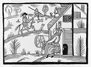 Spinning Wheel Artwork Prints: C17 Spinning