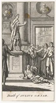 Ancient Roman Politics Prints: Caesar Assassinated