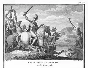 Julius Caesar Crosses the Rubicon Print