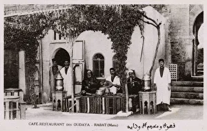 Cafe Restaurant des Oudaya at Rabat, Morocco Cafe Restaurant des Oudaya at Rabat, Morocco