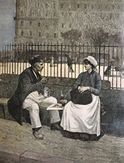 CAIN, Henri (1859 - 1937). The Workers Lunch CAIN, Henri (1859 - 1937). The Workers Lunch