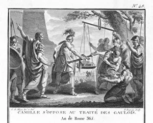 Camillus opposes a treaty with the Gauls Camillus opposes a treaty with the Gauls