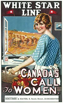 Canadian Call to Women White Star Line poster Canadian Call to Women White Star Line poster