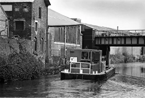 Canal workboat, Sheffield and Tinsley Canal Canal workboat, Sheffield and Tinsley Canal