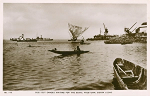 Canoes and boats, Freetown, Sierra Leone, West Africa Canoes and boats, Freetown, Sierra Leone, West Africa