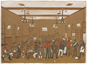 Canteen with men of 7th Dragoon Guards and others Canteen with men of 7th Dragoon Guards and others