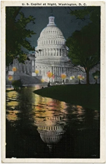 The US Capitol Building at night - Washington D. C., USA The US Capitol Building at night - Washington D. C., USA