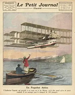 Italian Aviation History Prints: Caproni Transaereo