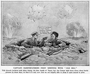 Captain Bairnsfathers first meeting with Old Bill, WW1 Captain Bairnsfathers first meeting with Old Bill, WW1