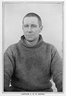 Prints of LAWRENCE EDWARD GRACE OATES Member of Captain Scotts expedition which reached the South Pole in January 1912; lost his life in a blizzard on the return trip Robert Falcon Scott Prints: Captain Oates Print, 1912