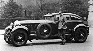 Captain Woolf Barnato with his Bentley Captain Woolf Barnato with his Bentley