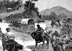 The capture of Jefferson Davis; American Civil War, 1865 The capture of Jefferson Davis; American Civil War, 1865