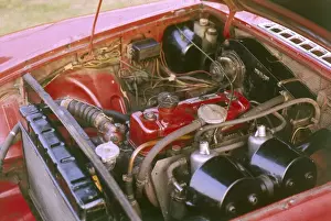 MGB Sports Car Engine Print, 1975