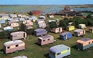Caravans in Martello Camp, Walton-on-the-Naze, Essex Caravans in Martello Camp, Walton-on-the-Naze, Essex