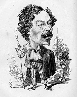 Caricature of Charles Dillon, English actor-manager Caricature of Charles Dillon, English actor-manager