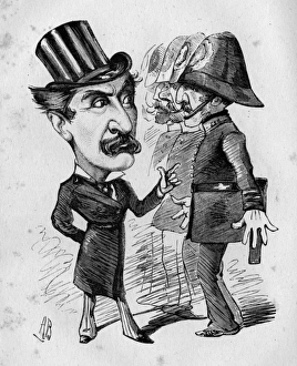 Caricature of Howard Paul, American writer and performer Caricature of Howard Paul, American writer and performer
