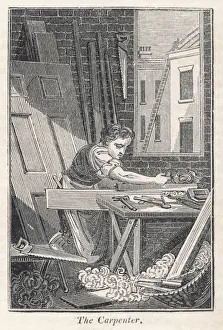 Carpenter Tools Prints: The Carpenter 1827