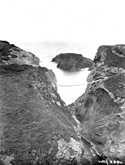 Carrick-a-Rede Rope Bridge Print, Ballycastle, Co Antrim 1907