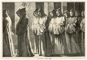 Carthusian monks process to matins at 2 am Carthusian monks process to matins at 2 am