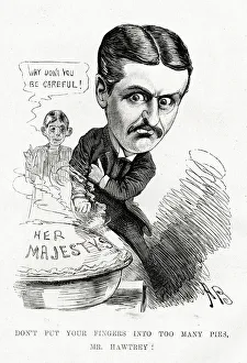 Cartoon, Charles Hawtrey, actor and theatre manager Cartoon, Charles Hawtrey, actor and theatre manager