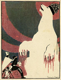 Cartoon, Do not sell the bears skin, WW1 Cartoon, Do not sell the bears skin, WW1