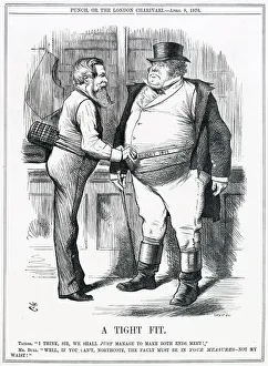 Cartoon, A Tight Fit (Northcote and John Bull) Cartoon, A Tight Fit (Northcote and John Bull)