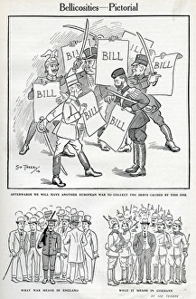 Three cartoons at the start of the First World War Three cartoons at the start of the First World War