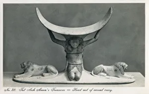 Carved Ivory Head Rest - Treasures of Tutankhamuns Tomb Carved Ivory Head Rest - Treasures of Tutankhamuns Tomb