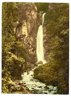 Historical Photochrom Prints: Cascade de Dare