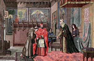 Castile. Interview between Queen Isabella I of Castille (145 Castile. Interview between Queen Isabella I of Castille (145