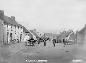 Bellaghy Castle Street Scene Print, early 1900s