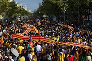 Catalan Way Print: 400km Human Chain for Independence, Barcelona