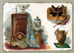 Catalogue illustration, cabinet, embroidered cover, etc Catalogue illustration, cabinet, embroidered cover, etc