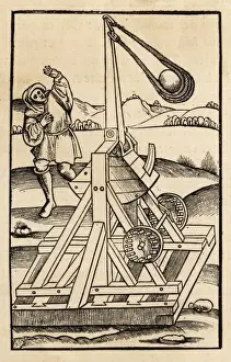 Medieval Warfare Weapons Prints: Catapult C15