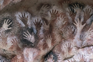 Cave of the Hands. ARGENTINA. SANTA CRUZ. Detail Cave of the Hands. ARGENTINA. SANTA CRUZ. Detail