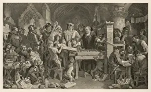 King Edward IV Inspects the First Print