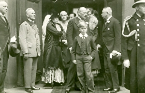 Cecile of Greece wedding, Prince Philip in foreground