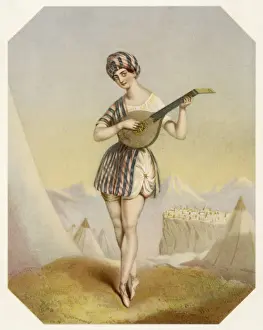 Vintage Theatre Images Prints: Celine Celeste / Arab Boy