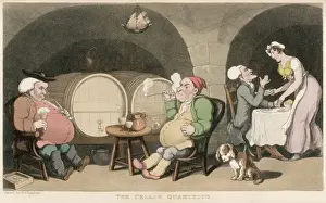 Dr Syntax and Companions in the Wine Cellar Print