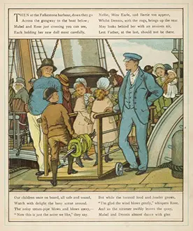 Victorian Era Transport Prints: Channel Ferry 1882
