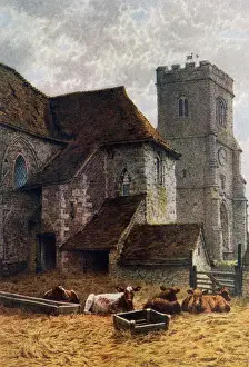 Charing, Kent: Bishops Palace Remains Print 1914