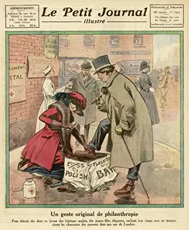 Vintage London Street Scenes Prints: Charity Bootblacks