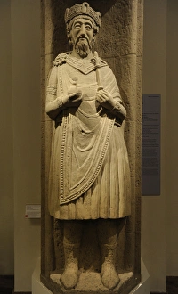 Charlemagne (742-814). Sculpture. 9th century Charlemagne (742-814). Sculpture. 9th century