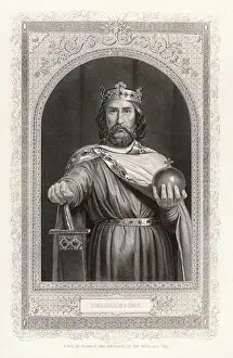 Prints of Charlemagne (Carolus Magnus. Karolus Magnus, Charles the Great), King of the Franks from 768, King of the Lombards from 774, and Emperor of the Romans from 800 Muridae Prints: Print of Charlemagne, King and Emperor