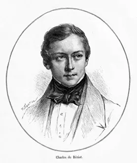 Entertainment History Figures Prints: Charles De Beriot